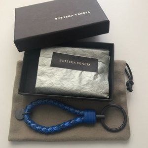 Bottega Veneta Snakeskin/Lambskin Key Ring